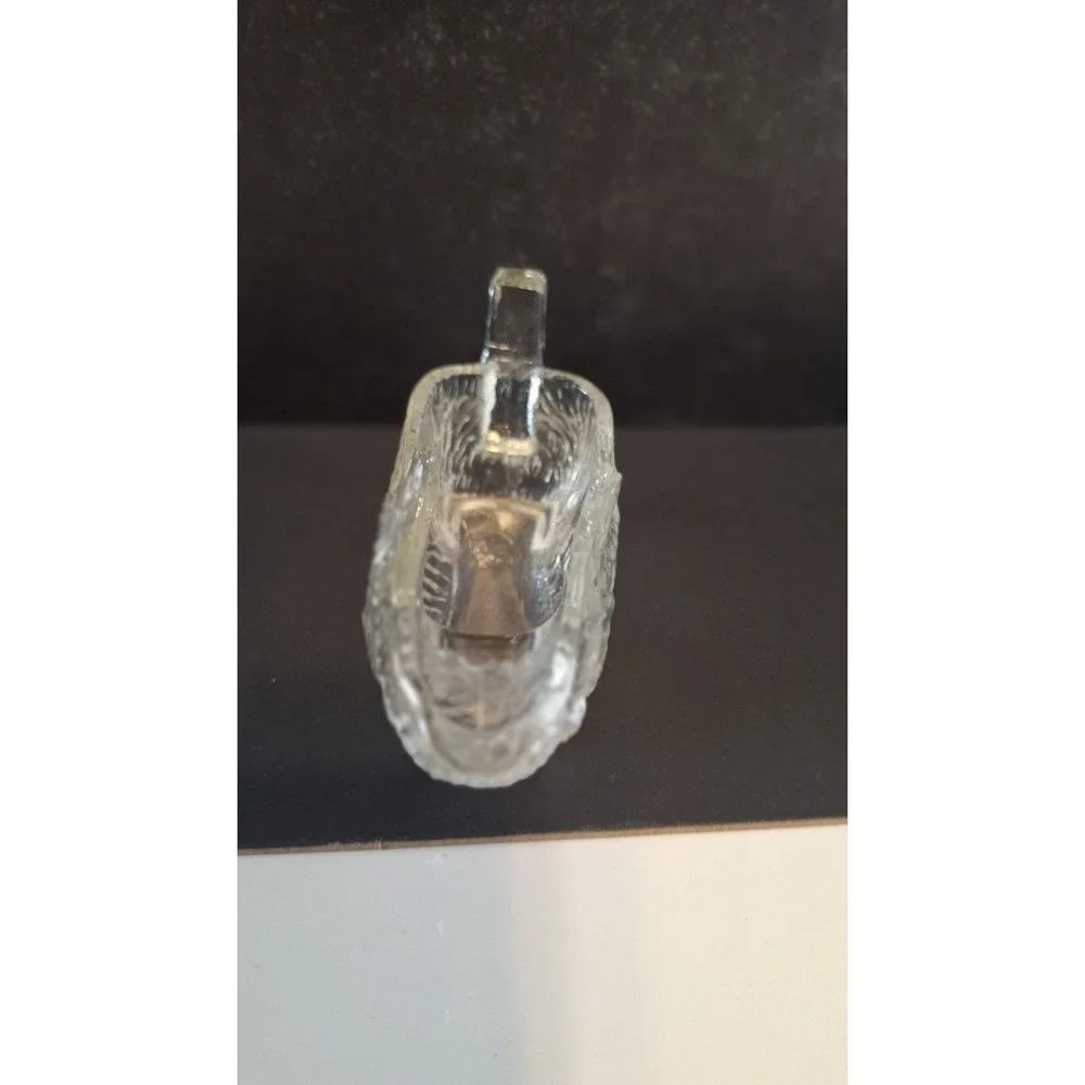 VINTAGE L E SMITH PRESSED GLASS SCOTTIE DOG CREAMER FIGURINE DISH 4.5